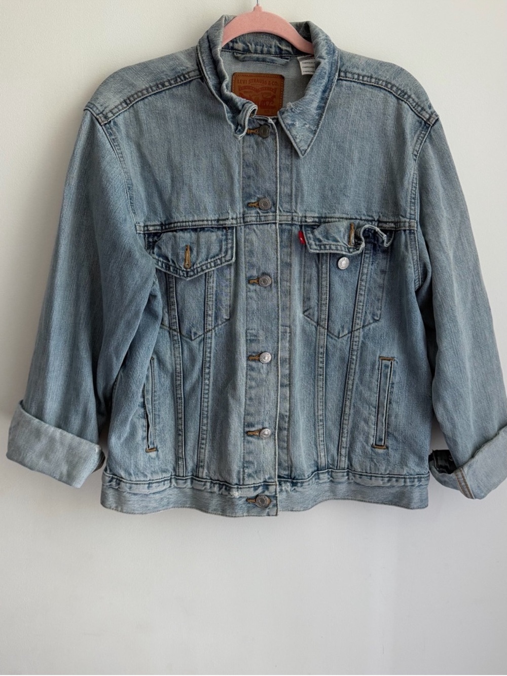 Light Blue Denim Jacket - Classic Button-Up - Picture 4 of 4